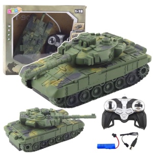 CZOŁG T90 R/C ŚWIATŁO I DŹWIĘK 1:18, LEANTOYS