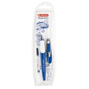 PIÓRO WIECZNE MY.PEN M NIEBIESKO-BIAŁE, HERLITZ