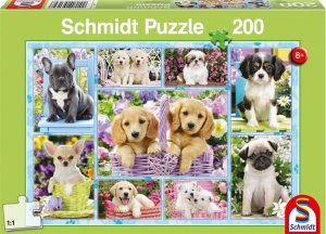 PUZZLE 200 SZCZENIACZKI G3, SCHMIDT