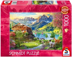 PUZZLE PQ 1000 RELAKS W DOLOMITACH, SCHMIDT