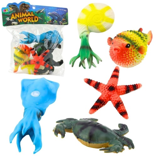Figurki zwierzęta morskie 5szt, Leantoys