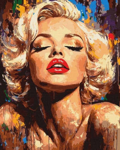 Malowanie po numerach - Olśniewająca Monroe 40x50