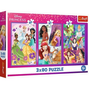 PUZZLE 3X80 KSIĘŻNICZKI PRZYJACIÓŁKI TREFL, TREFL