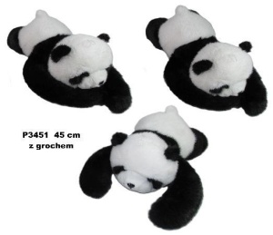 PANDA Z ŁAPKAMI OBCIĄŻENIOWYMI Z GROCHEM 45CM