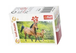 PUZZLE 54 MINI ŚWIAT KONI 2 TREFL, TREFL