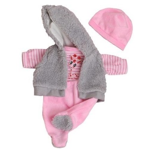UBRANKO DLA LALKI 32CM, SMILY PLAY