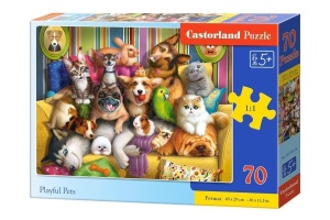 PUZZLE 70 PLAYFUL PETS CASTOR, CASTORLAND