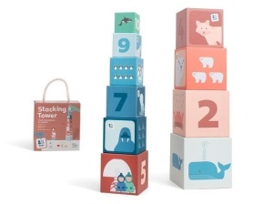 PIRAMIDA EDUKACYJNA ZWIERZĘTA ARKTYKI, BS TOYS