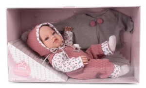LALKA HISZPAŃSKA NIEMOWLAK BOBAS AKCESORIA 42CM