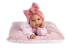 LALKA PŁACZĄCA OLIVIA Z KOCYKIEM 38CM, LLORENS