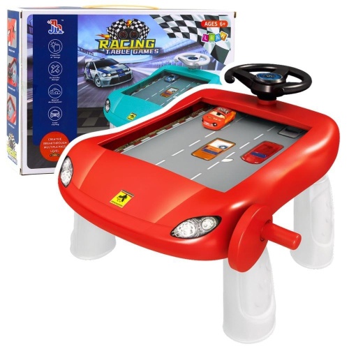 Symulator jazdy manualny czerwony, Leantoys