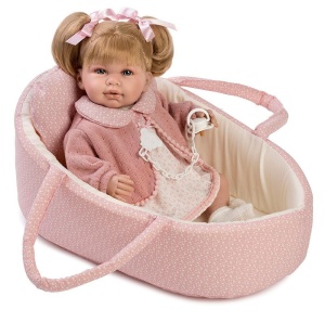 LALKA HISZPAŃSKA DANIELA W NOSIDEŁKU 45CM, BERBESA