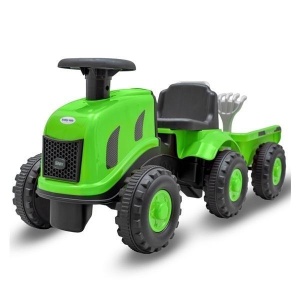 JEŹDZIDEŁKO TRAKTOR Z PRZYCZEPĄ BENNY ZIELONY