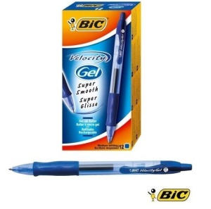 PIÓRO ŻELOWE VELOCITY GEL - NIEBIESKI (12SZT) BIC