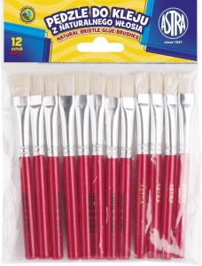 PĘDZELKI DO KLEJU (12SZT) ASTRA, ASTRA PAPIERNICZE