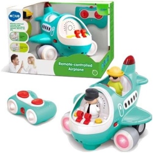 SAMOLOT R/C Z DŹWIĘKIEM ŚWIATŁEM NAPĘD + 2 FIGURKI