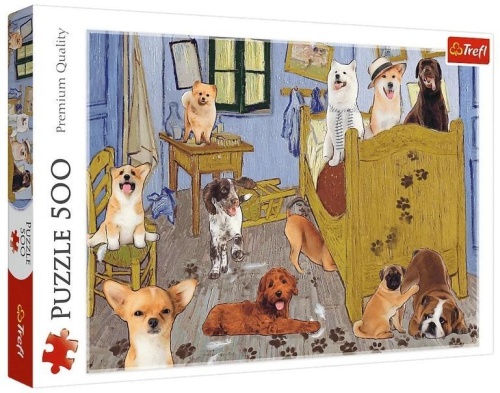 Puzzle 500 Pokój van Gogha Psia Rewolucja TREFL