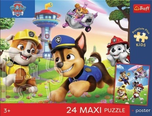 PUZZEL 24 PAW PATROL WESOŁY SPACER TREFL, TREFL