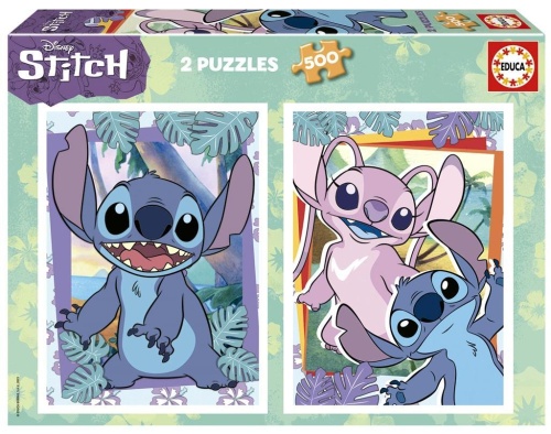 Puzzle 2x500 Lilo i Stich, Educa