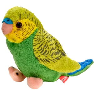 PAPUGA FALISTA ZIELONO-NIEBIESKA 13CM, BEPPE