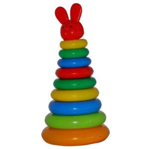 UKŁADANKA PIRAMIDA KOŁA DUŻE, MACYSZYN TOYS