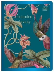 Zeszyt w kratkę A5 Interdruk 60 kartek Metallic Grandiflora z marginesem