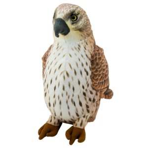 MASKOTKA SOKÓŁ WĘDROWNY BRĄZOWY 30CM, LEANTOYS