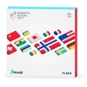 KLOCKI PIXIO 111 FLAGS, PIXIO
