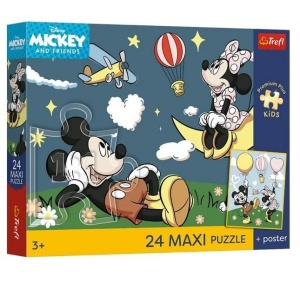 PUZZLE 24 MAXI DISNEY PRZYJACIELE MYSZKI TREFL
