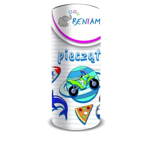 Pieczątki drewniane dla chłopców 12el., Beniamin