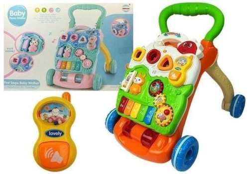 Pchacz edukacyjny z pianinkiem, Leantoys
