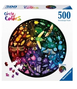 PUZZLE 2D 500 PALETA KOLORÓW. INSEKTY
