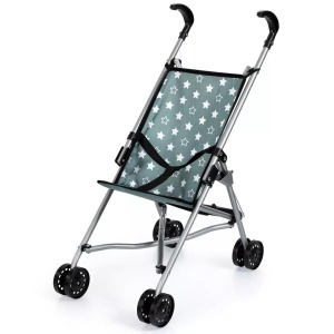 WÓZEK SPACERÓWKA DLA LALEK ZIELONY BUGGY