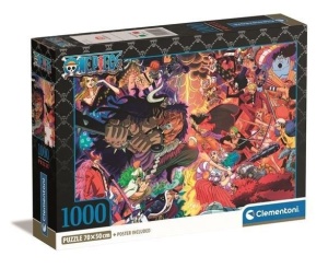 PUZZLE 1000 COMPACT ANIME ONE PIECE, CLEMENTONI