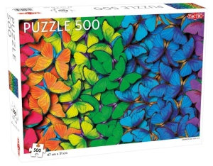 PUZZLE 500 RAINBOW BUTTERFLIES, TACTIC