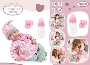 LALKA REBORN BABY DOLL 38CM, BAYER DESIGN