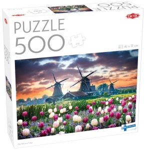 PUZZLE 500 LOVERS OLD MILLS AND TULIPS, TACTIC