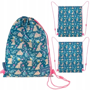 Worek na obuwie szkolny CANDY BUNNY dla dziewczynek AstraBag 40 x 33 cm