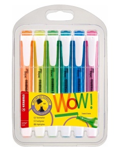 ZAKREŚLACZ SWING COOL ETUI 6 KOLORÓW STABILO