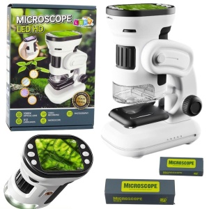 MIKROSKOP EDUKACYJNY CYFROWY Z EKRANEM, LEANTOYS