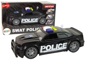 AUTO POLICJA 1:14 ŚWIATŁO I DŹWIĘK CZARNE