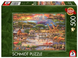 PUZZLE PQ 500 RAJ POD KILIMANDŻARO G3, SCHMIDT
