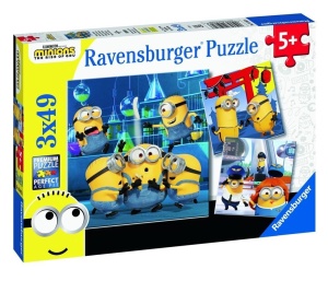 PUZZLE 3X49 MINIONKI 2, RAVENSBURGER