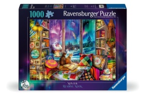 PUZZLE 2D: ZIMOWA AURA 1000EL, RAVENSBURGER
