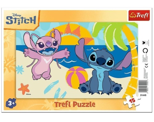 Puzzle 15 ramkowe W cieniu palm TREFL, Trefl