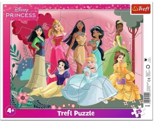 PUZZLE 25 RAMKOWE CZAS KSIĘŻNICZEK TREFL, TREFL