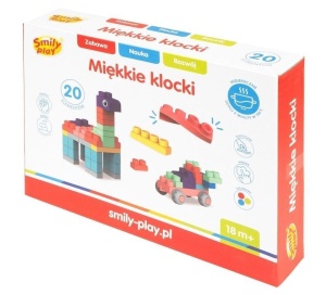 KLOCKI MIĘKKIE 20EL, SMILY PLAY