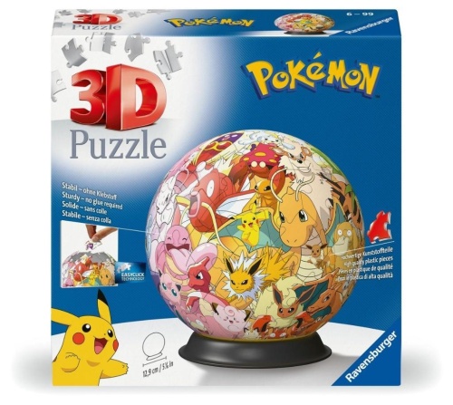 Puzzle 3D Kula: Pokemon, Ravensburger
