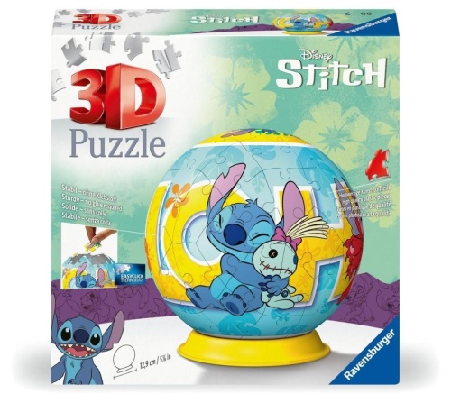 Puzzle 3D Kula: Stitch, Ravensburger