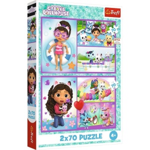 PUZZLE 2X70 BAW SIĘ Z GABBY TREFL, TREFL
